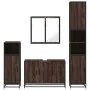 Set de muebles baño 4 pzas madera contrachapada roble marrón by , Bathroom furniture - Ref: Foro24-3301194, Price: 387,87 €, ...