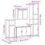 Set de muebles baño 4 pzas madera contrachapada roble marrón by , Bathroom furniture - Ref: Foro24-3301194, Price: 387,87 €, ...