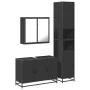 Juego de muebles de baño 3 pzas madera contrachapada negro von , Badezimmermöbel - Ref: Foro24-3301070, Preis: 313,91 €, Raba...