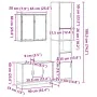 Juego de muebles de baño 3 pzas madera contrachapada negro von , Badezimmermöbel - Ref: Foro24-3301070, Preis: 313,91 €, Raba...