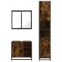 Set de muebles baño 3 pzas madera contrachapada roble ahumado von , Badezimmermöbel - Ref: Foro24-3301087, Preis: 289,52 €, R...
