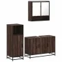 Set de muebles baño 3 pzas madera contrachapada roble marrón by , Bathroom furniture - Ref: Foro24-3300984, Price: 230,84 €, ...