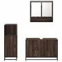 Set de muebles baño 3 pzas madera contrachapada roble marrón by , Bathroom furniture - Ref: Foro24-3300984, Price: 230,84 €, ...