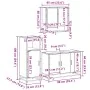 Set de muebles baño 3 pzas madera contrachapada roble marrón by , Bathroom furniture - Ref: Foro24-3300984, Price: 230,84 €, ...