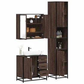 Set de muebles baño 3 pzas madera contrachapada roble marrón von , Badezimmermöbel - Ref: Foro24-3301079, Preis: 275,63 €, Ra...