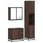 Set de muebles baño 3 pzas madera contrachapada roble marrón by , Bathroom furniture - Ref: Foro24-3301079, Price: 275,98 €, ...