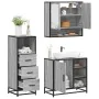 Set de muebles de baño 3 pzas madera contrachapada gris sonoma von , Badezimmermöbel - Ref: Foro24-3301058, Preis: 245,18 €, ...