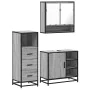 Set de muebles de baño 3 pzas madera contrachapada gris sonoma von , Badezimmermöbel - Ref: Foro24-3301058, Preis: 245,18 €, ...