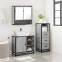 Set de muebles de baño 3 pzas madera contrachapada gris sonoma von , Badezimmermöbel - Ref: Foro24-3301058, Preis: 245,18 €, ...
