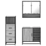 Set de muebles de baño 3 pzas madera contrachapada gris sonoma von , Badezimmermöbel - Ref: Foro24-3301058, Preis: 245,18 €, ...
