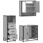 Set de muebles de baño 3 pzas madera contrachapada gris sonoma von , Badezimmermöbel - Ref: Foro24-3301058, Preis: 245,18 €, ...