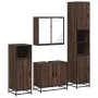 Set de muebles baño 4 pzas madera contrachapada roble marrón von , Badezimmermöbel - Ref: Foro24-3301189, Preis: 315,66 €, Ra...