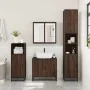 Set de muebles baño 4 pzas madera contrachapada roble marrón von , Badezimmermöbel - Ref: Foro24-3301189, Preis: 315,66 €, Ra...