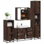 Set de muebles baño 4 pzas madera contrachapada roble marrón von , Badezimmermöbel - Ref: Foro24-3301204, Preis: 422,18 €, Ra...