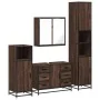 Set de muebles baño 4 pzas madera contrachapada roble marrón von , Badezimmermöbel - Ref: Foro24-3301204, Preis: 422,18 €, Ra...