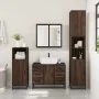 Set de muebles baño 4 pzas madera contrachapada roble marrón von , Badezimmermöbel - Ref: Foro24-3301204, Preis: 422,18 €, Ra...