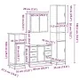 Set de muebles baño 4 pzas madera contrachapada roble marrón von , Badezimmermöbel - Ref: Foro24-3301204, Preis: 422,18 €, Ra...
