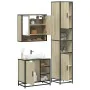 Set de muebles de baño 3 pzas madera contrachapada roble Sonoma von , Badezimmermöbel - Ref: Foro24-3301116, Preis: 286,50 €,...