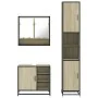 Set de muebles de baño 3 pzas madera contrachapada roble Sonoma von , Badezimmermöbel - Ref: Foro24-3301116, Preis: 286,50 €,...