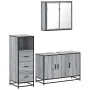 Set de muebles de baño 3 pzas madera contrachapada gris sonoma von , Badezimmermöbel - Ref: Foro24-3301013, Preis: 253,17 €, ...