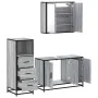 Set de muebles de baño 3 pzas madera contrachapada gris sonoma von , Badezimmermöbel - Ref: Foro24-3301013, Preis: 253,17 €, ...