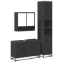 Juego de muebles de baño 3 pzas madera contrachapada negro by , Bathroom furniture - Ref: Foro24-3301100, Price: 309,43 €, Di...
