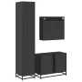Juego de muebles de baño 3 pzas madera contrachapada negro by , Bathroom furniture - Ref: Foro24-3301100, Price: 309,43 €, Di...