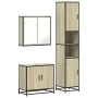 Set de muebles de baño 3 pzas madera contrachapada roble Sonoma by , Bathroom furniture - Ref: Foro24-3301066, Price: 281,66 ...