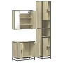 Set de muebles de baño 3 pzas madera contrachapada roble Sonoma by , Bathroom furniture - Ref: Foro24-3301066, Price: 281,66 ...
