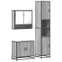 Set de muebles de baño 3 pzas madera contrachapada gris sonoma by , Bathroom furniture - Ref: Foro24-3301098, Price: 282,23 €...