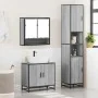Set de muebles de baño 3 pzas madera contrachapada gris sonoma by , Bathroom furniture - Ref: Foro24-3301098, Price: 282,23 €...