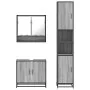 Set de muebles de baño 3 pzas madera contrachapada gris sonoma by , Bathroom furniture - Ref: Foro24-3301098, Price: 282,23 €...