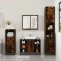 Set de muebles baño 4 pzas madera contrachapada roble ahumado by , Bathroom furniture - Ref: Foro24-3301212, Price: 400,87 €,...