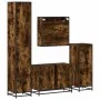 Set de muebles baño 4 pzas madera contrachapada roble ahumado by , Bathroom furniture - Ref: Foro24-3301212, Price: 400,87 €,...