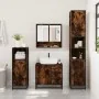 Set de muebles baño 4 pzas madera contrachapada roble ahumado von , Badezimmermöbel - Ref: Foro24-3301227, Preis: 427,15 €, R...