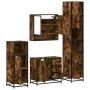 Set de muebles baño 4 pzas madera contrachapada roble ahumado von , Badezimmermöbel - Ref: Foro24-3301227, Preis: 427,15 €, R...