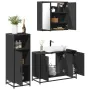 Juego de muebles de baño 3 pzas madera contrachapada negro von , Badezimmermöbel - Ref: Foro24-3300950, Preis: 238,33 €, Raba...