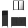 Juego de muebles de baño 3 pzas madera contrachapada negro von , Badezimmermöbel - Ref: Foro24-3300950, Preis: 238,33 €, Raba...