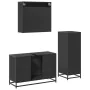 Juego de muebles de baño 3 pzas madera contrachapada negro von , Badezimmermöbel - Ref: Foro24-3300950, Preis: 238,33 €, Raba...