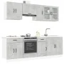 Mueble cocina Kalmar gris hormigón 8 pzas madera contrachapada de , Armarios de cocina - Ref: Foro24-3314825, Precio: 553,43 ...