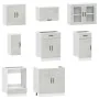 Mueble cocina Kalmar gris hormigón 8 pzas madera contrachapada de , Armarios de cocina - Ref: Foro24-3314825, Precio: 553,43 ...