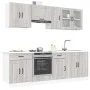 Mueble cocina Kalmar sonoma gris 8 pzas madera contrachapada von , Küchenschränke - Ref: Foro24-3314827, Preis: 563,75 €, Rab...