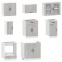 Mueble cocina Kalmar sonoma gris 8 pzas madera contrachapada von , Küchenschränke - Ref: Foro24-3314827, Preis: 563,75 €, Rab...