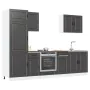 Mueble de cocina Kalmar negra 7 piezas madera contrachapada von , Küchenschränke - Ref: Foro24-3314782, Preis: 621,95 €, Raba...