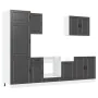 Mueble de cocina Kalmar negra 7 piezas madera contrachapada von , Küchenschränke - Ref: Foro24-3314782, Preis: 621,95 €, Raba...
