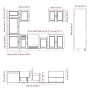 Mueble de cocina Kalmar negra 7 piezas madera contrachapada von , Küchenschränke - Ref: Foro24-3314782, Preis: 621,95 €, Raba...