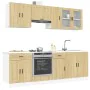 Mueble cocina Kalmar roble sonoma 8 pzas madera contrachapada von , Küchenschränke - Ref: Foro24-3314844, Preis: 525,44 €, Ra...