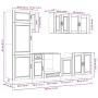 Mueble de cocina Kalmar negra 8 piezas madera contrachapada von , Küchenschränke - Ref: Foro24-3314812, Preis: 670,32 €, Raba...