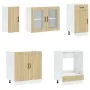 Mueble cocina Kalmar roble sonoma 8 pzas madera contrachapada de , Armarios de cocina - Ref: Foro24-3314804, Precio: 598,15 €...