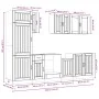 Mueble cocina Kalmar roble sonoma 8 pzas madera contrachapada de , Armarios de cocina - Ref: Foro24-3314804, Precio: 598,15 €...